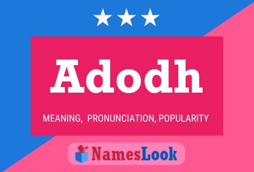 Adodh Name Poster