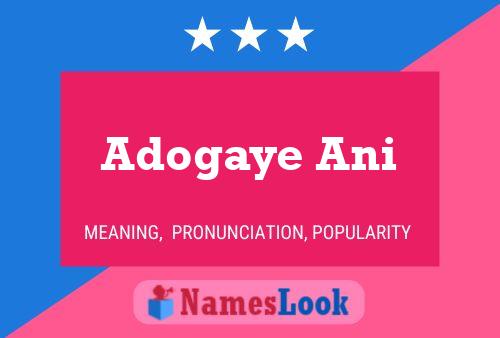 Adogaye Ani Name Poster