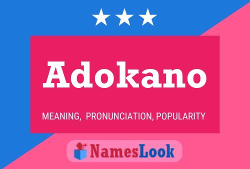 Adokano Name Poster