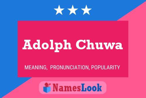 Adolph Chuwa Name Poster