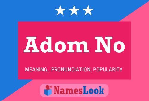 Adom No Name Poster