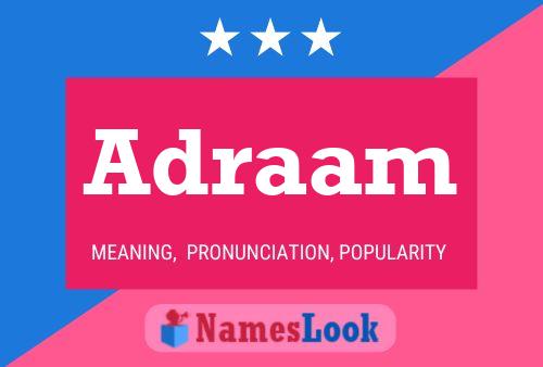 Adraam Name Poster