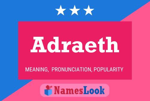 Adraeth Name Poster