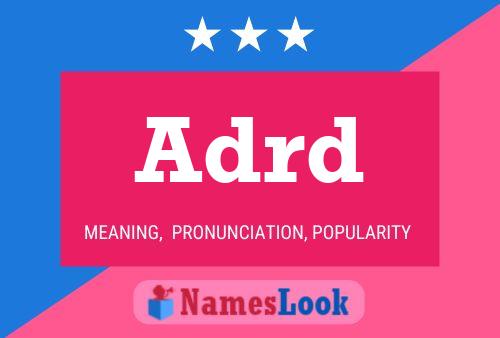 Adrd Name Poster