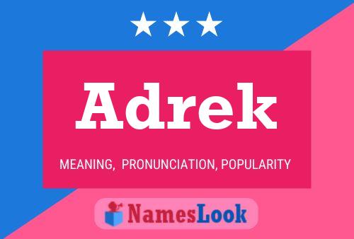 Adrek Name Poster