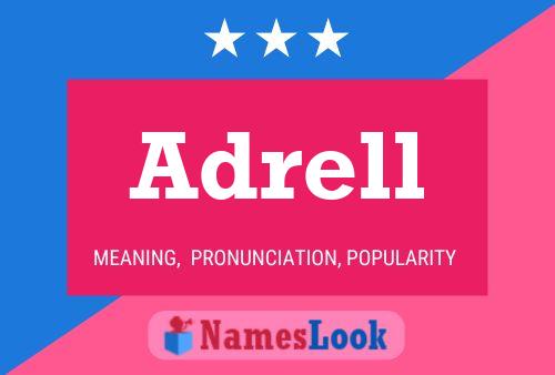 Adrell Name Poster