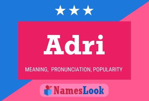 Adri Name Poster