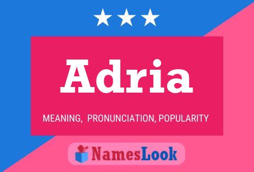 Adria Name Poster