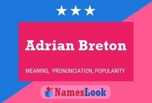 Adrian Breton Name Poster