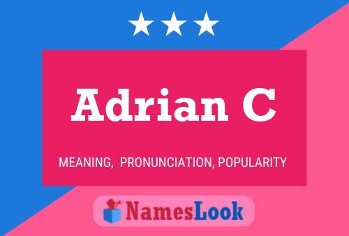 Adrian C Name Poster