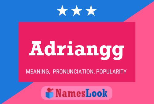 Adriangg Name Poster