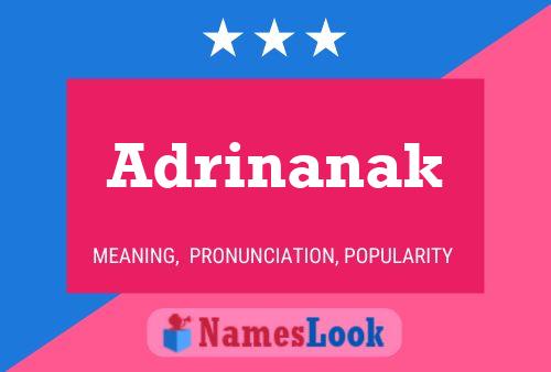 Adrinanak Name Poster