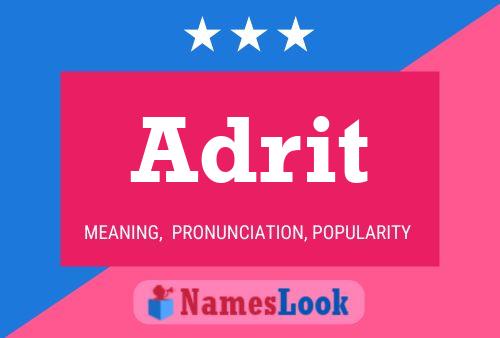 Adrit Name Poster