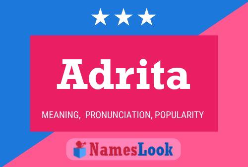 Adrita Name Poster