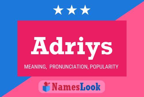 Adriys Name Poster