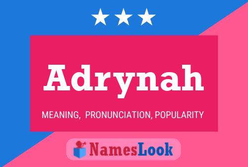 Adrynah Name Poster