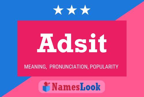 Adsit Name Poster