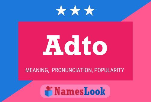 Adto Name Poster