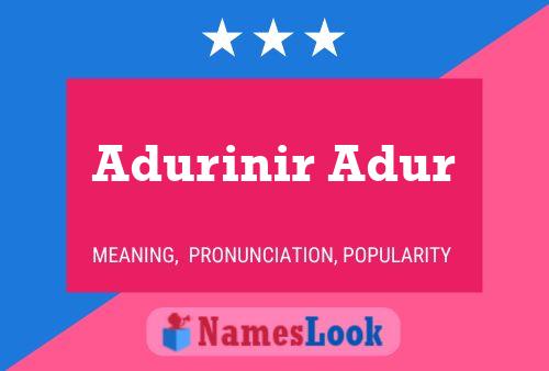 Adurinir Adur Name Poster