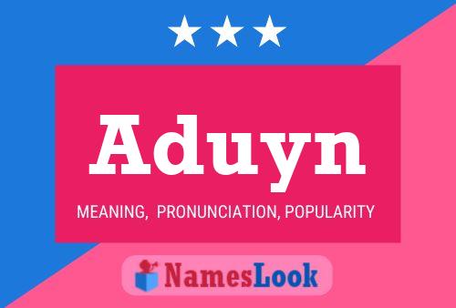 Aduyn Name Poster