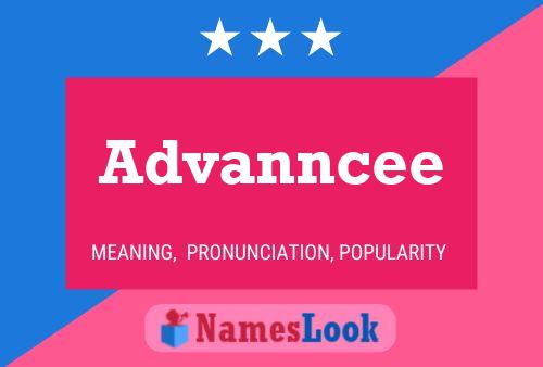 Advanncee Name Poster