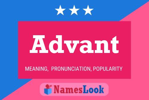 Advant Name Poster