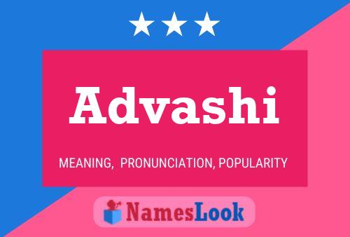 Advashi Name Poster