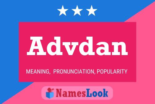 Advdan Name Poster