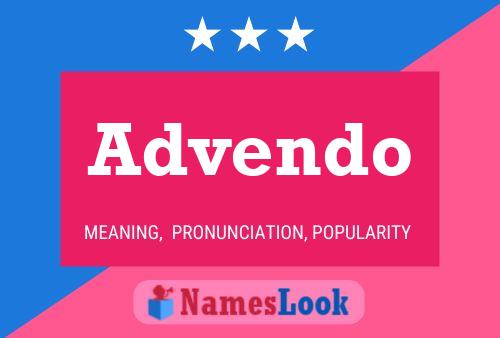 Advendo Name Poster