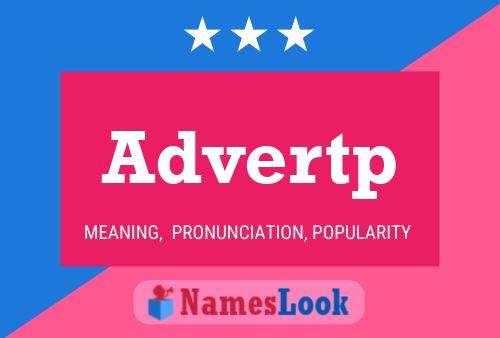 Advertp Name Poster