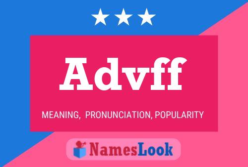 Advff Name Poster