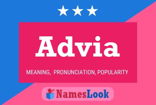 Advia Name Poster