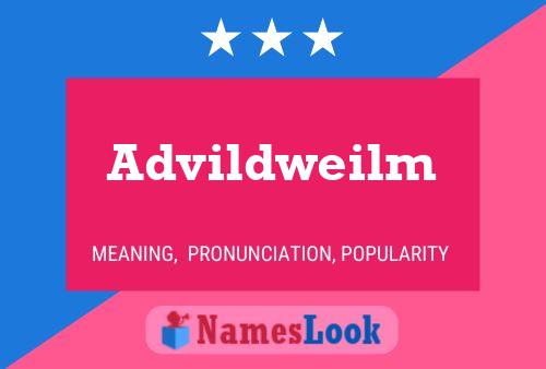 Advildweilm Name Poster