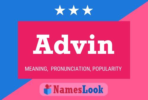 Advin Name Poster