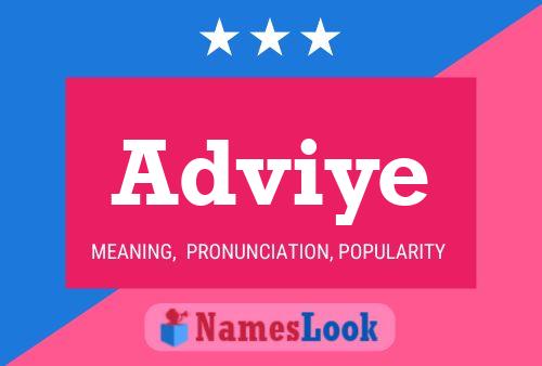 Adviye Name Poster