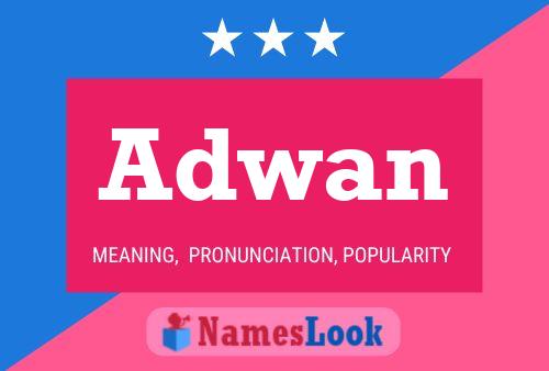 Adwan Name Poster