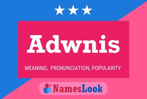 Adwnis Name Poster