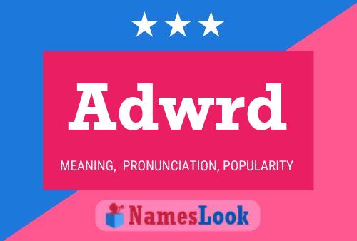 Adwrd Name Poster