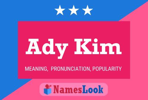 Ady Kim Name Poster