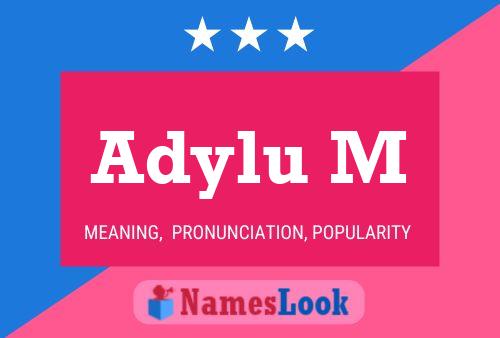 Adylu M Name Poster