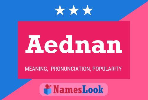 Aednan Name Poster