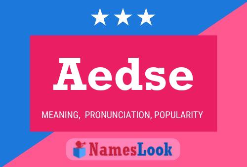 Aedse Name Poster