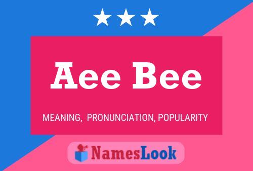 Aee Bee Name Poster