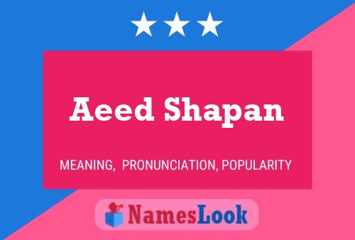 Aeed Shapan Name Poster