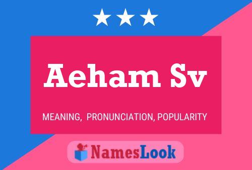 Aeham Sv Name Poster