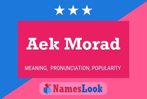 Aek Morad Name Poster