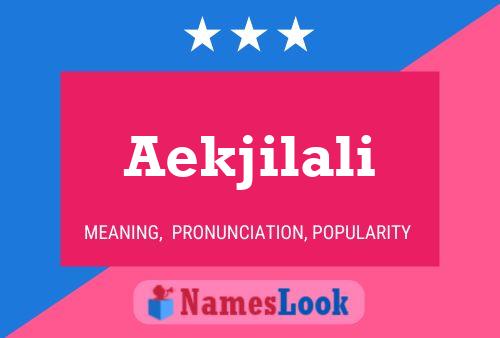 Aekjilali Name Poster