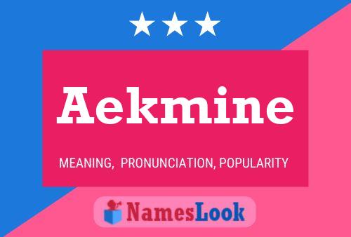 Aekmine Name Poster