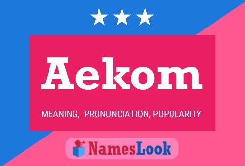 Aekom Name Poster