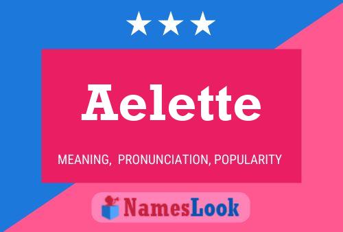 Aelette Name Poster